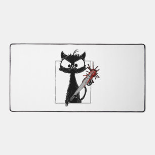 Horreur de baseball de chat noir Halloween