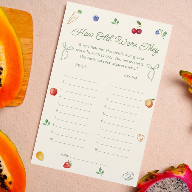 Hors Fête des mariées du marché Guess Age Game (Créateur téléchargé)