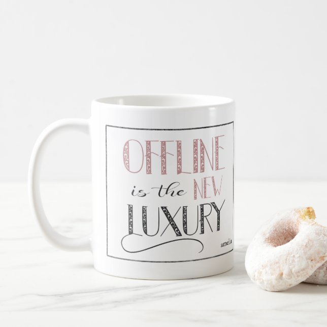 Hors ligne branché est la Nouvelle Mug de luxe ave (Avec donut)