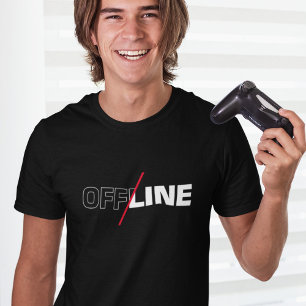 Hors ligne T-Shirt d'humour geek