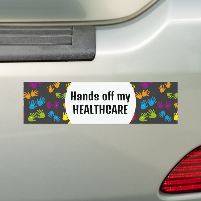 Hors Mains Mon Sticker Bumper Design Healthcare (En voiture)