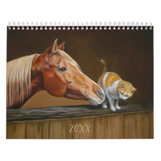 Horse et animal Art 2023 Calendrier Customisé