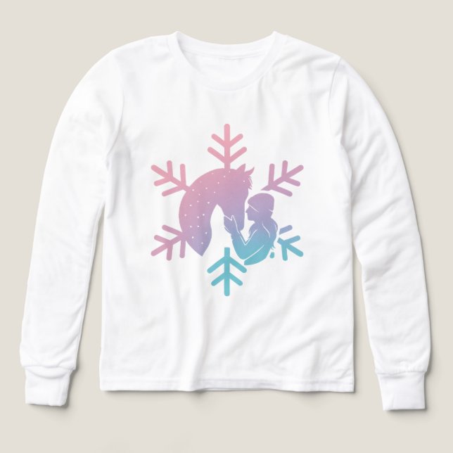 Horse Girl Long Sleeve Shirt  (Motif recto)