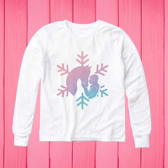 Horse Girl Long Sleeve Shirt  (Créateur téléchargé)