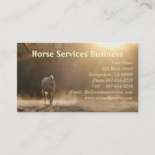 Horse Services / Cheval Vétérinaire Cartes de vi