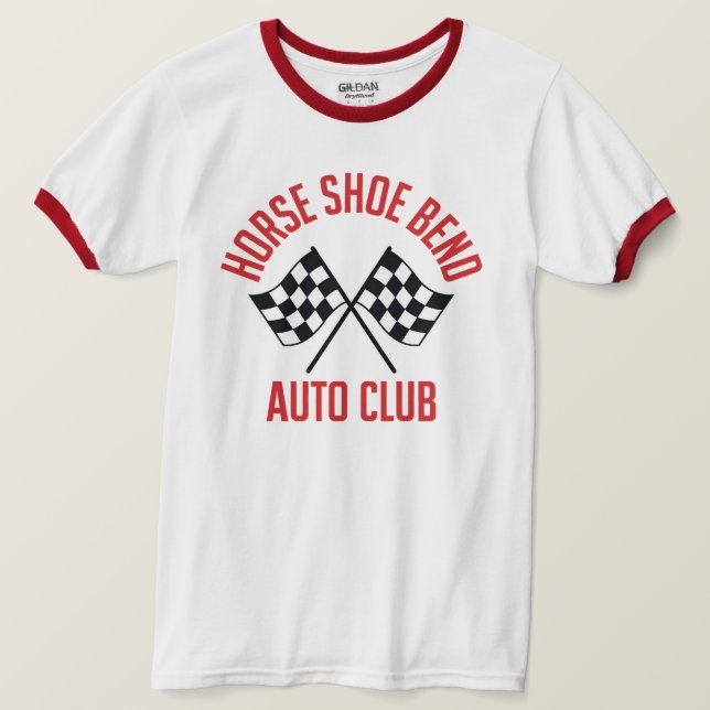 Horse Shoe Bend Auto Club T-Shirt (Design devant)