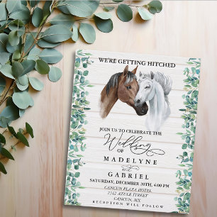 Horse Western Mariage Verdure Bois rustique