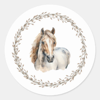 Horse Wreath Gift Stickers 