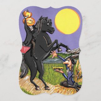 Horseman Ichabod Crane Bracket Invitation sans têt