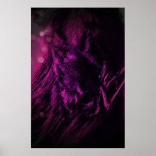 HorseOnPurple - Affiche