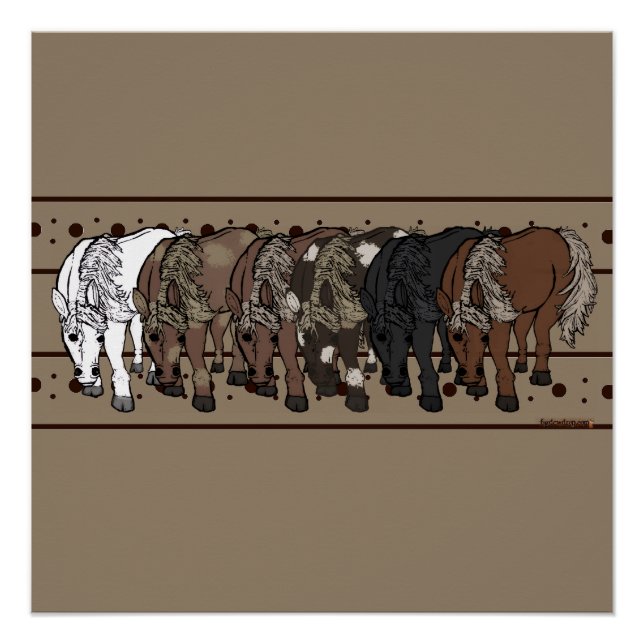 Horses by figdewdrop Poster (Devant)