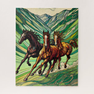Horses Galloping 500 Piece Puzzle