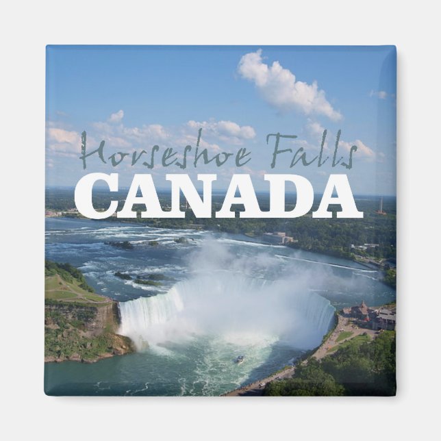 Horseshoe Falls Canada Travel Souvenir Magnet (Devant)