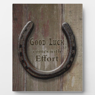 Horseshoe Symbole de bonne chance Plaque