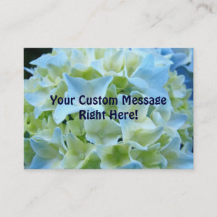 Hortensias de bleu de Personal Company de cartes