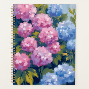 Hortensias d'été Fleurs côtières roses et bleues