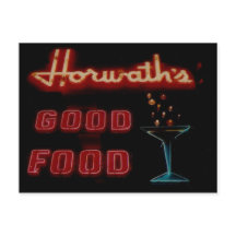 Horwaths, Elmwood Pk. Il. Carte postale Neon vinta