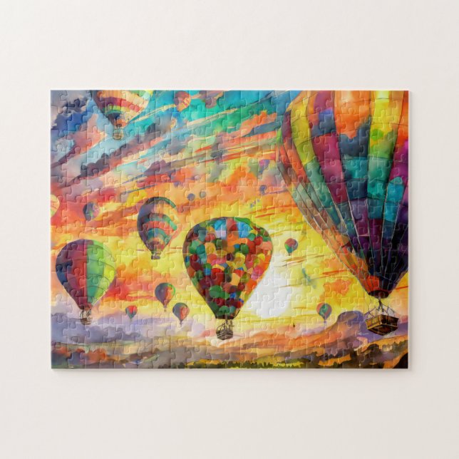 Hot Air Balloon 1 Photo Puzzles Internet Jigsaw (Horizontal)