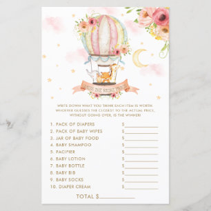 Hot Air Balloon Animals Devinez le bon jeu de prix