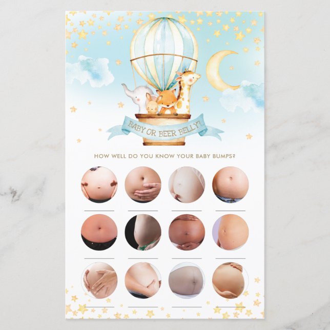 Hot Air Balloon Animaux Baby ou Bier Belly Jeu (Devant)