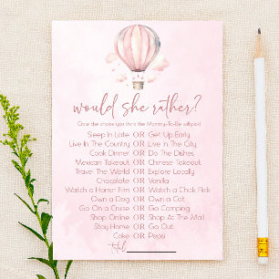 Hot Air Balloon Voudrait-Elle Plutôt Baby shower J