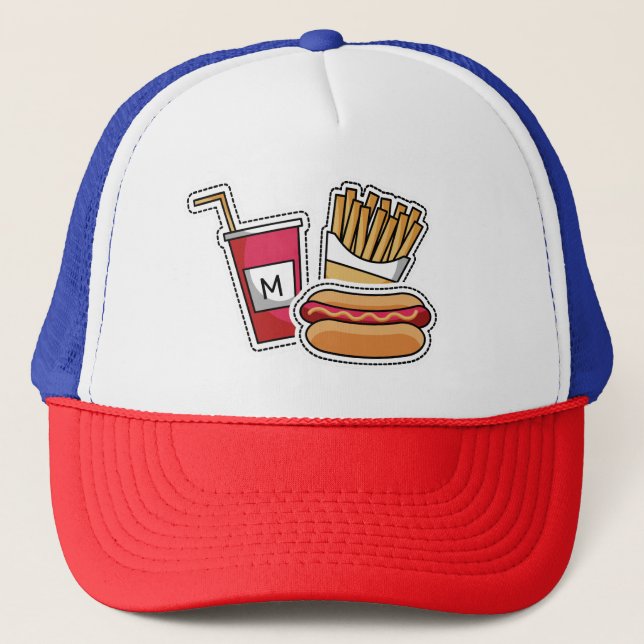 Hot Chien & Fries casquettes monogrammes personnal (Devant)