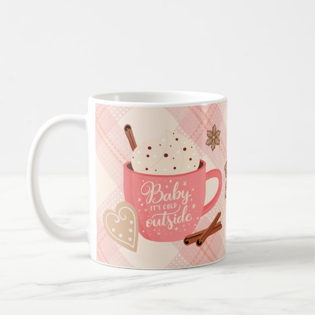 Hot Chocolate Winter Mug Baby It's Cold Outside (Gauche)