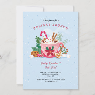 Hot Cocoa Christmas Holiday Invitation