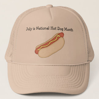 Hot-dog avec le casquette de moutarde