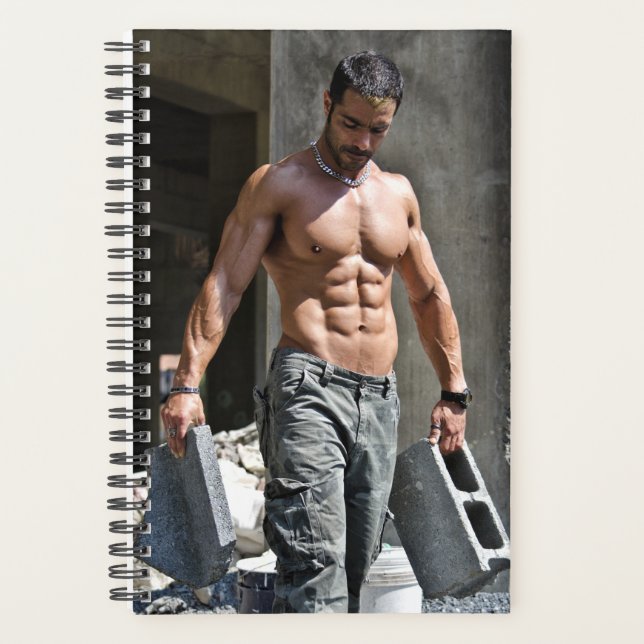 Hot Guy Sexy Shirless Construction Worker Muscle (Devant)