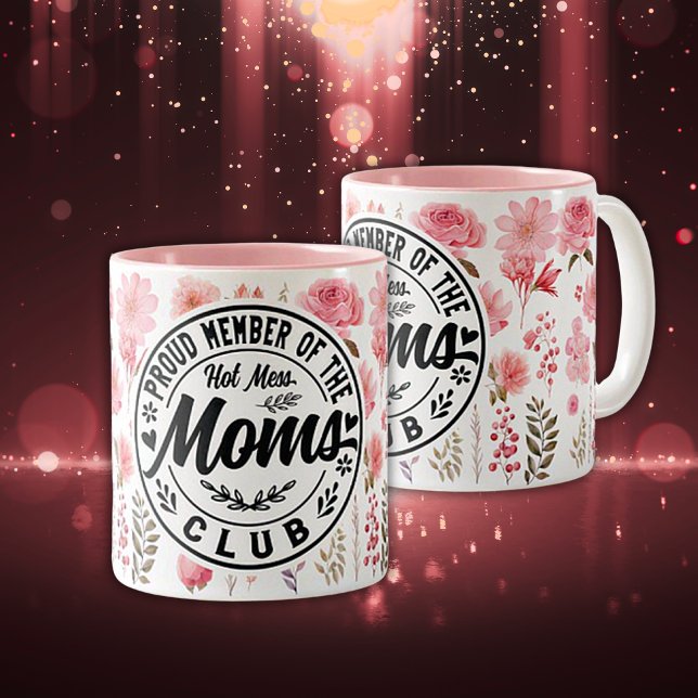 'Hot Mess Maman's Club' Mère's Day Mug (Créateur téléchargé)