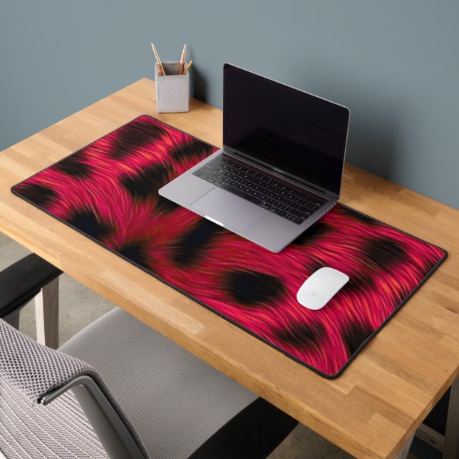 Hot Pink Leopard Print Faux  (Bureau 2)