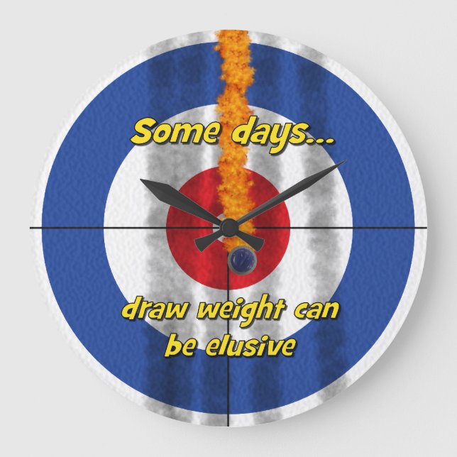 Hot Rocks 'attire poids' Curler's Horloge - (Bleu) (Recto)