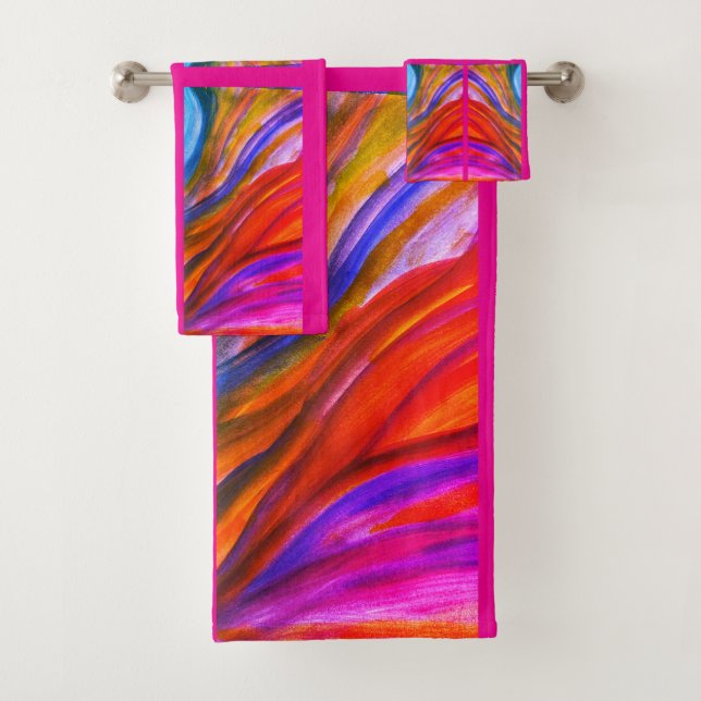 Hot Rose Desert Inspirations Serviette de bain ens (En situation)