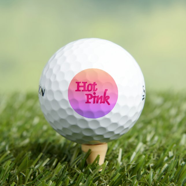 Hot rose inverse Srixon Soft Feel balles de golf 1 (T-shirt Insitu)