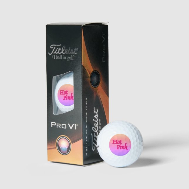 Hot rose inverse Titleist Pro V1 balles de golf 3  (Conditionnement)