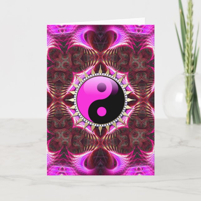 Hot rose Spirituel Amour New Age Cartes (Devant)