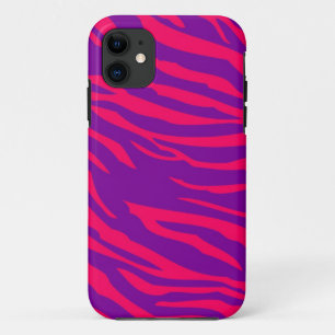 Hot rose Zebra iPhone 5 Mate à peine là™ Coque