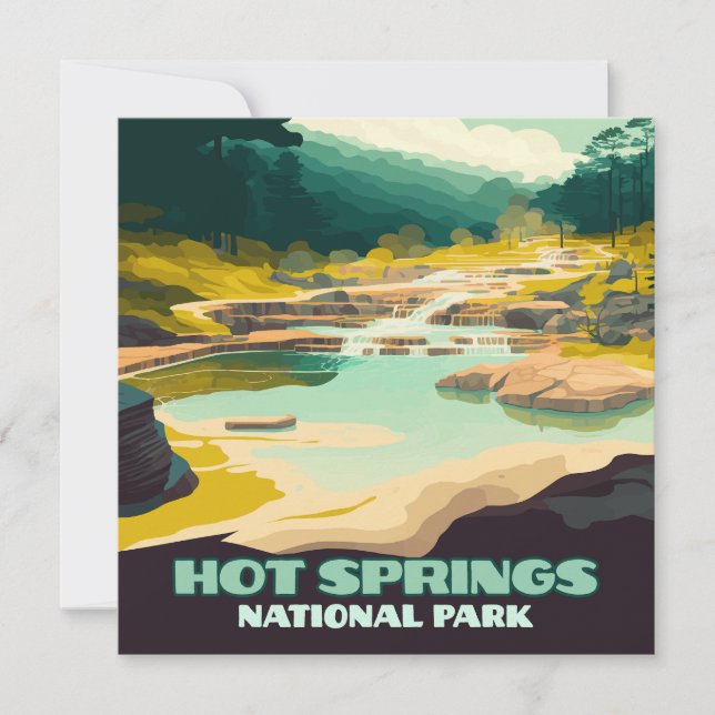 Hot Springs National Park Arkansas Vintage Retro (Devant)