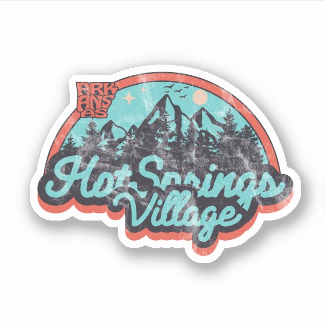 Hot Springs Village, Sticker Arkansas (Devant)