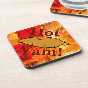 Hot Yam ! Dessous de verre en plastique dur
