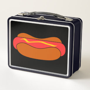 HOTDOG FUNNY RETRO METAL LUNCHBOX