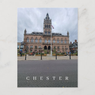 Hôtel de ville de Chester vue carte postale