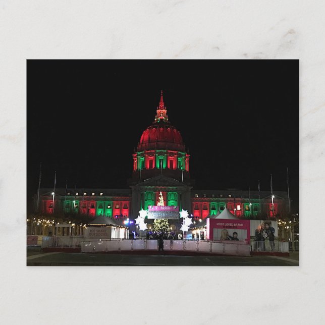 Hôtel de ville de San Francisco #5 Carte postale (Devant)
