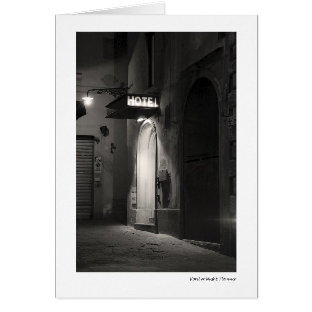 Hôtel la nuit, Florence (Devant)