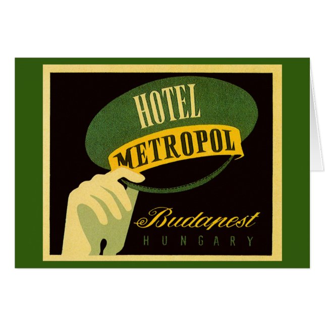 Hotel Metropol Budapest Hongrie Bellhop Casquette (Devant horizontal)