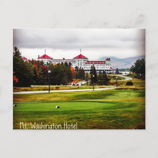 Hôtel Mt Washington en automne Carte postale (Devant)