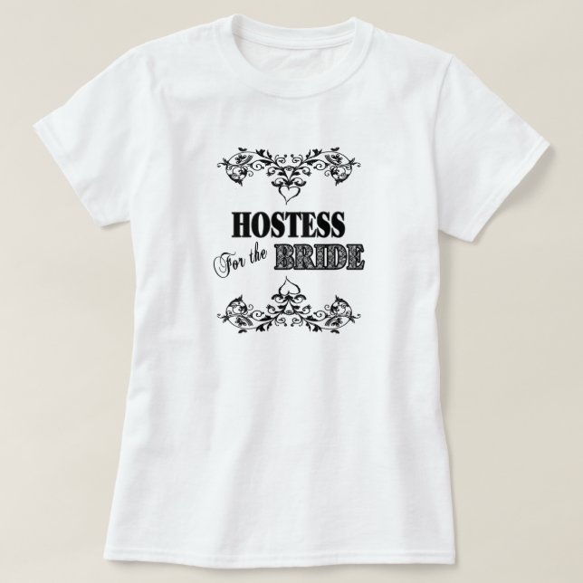 HÔTESSE POUR LA JEUNE MARIÉE - T-SHIRTS NUPTIALES (Design devant)