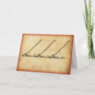 Houe, houe, carte de voeux de houe