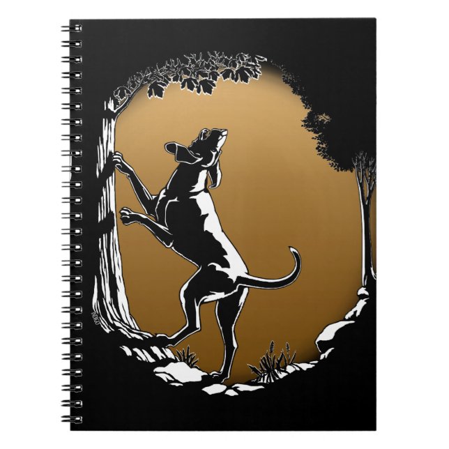 Hound Chien Carnet Chasse Chien Cadeaux & Livres (Devant)